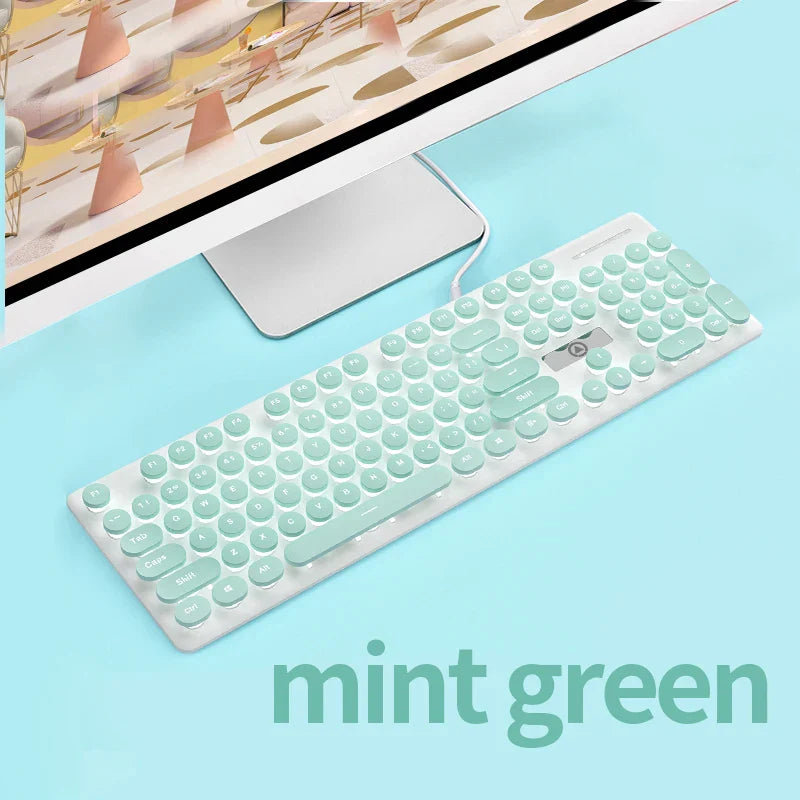Three-piece Set Punk Gaming Keyboard and Mouse Earphone