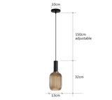 Retro restaurant colorfull glass pendant lights Creative living