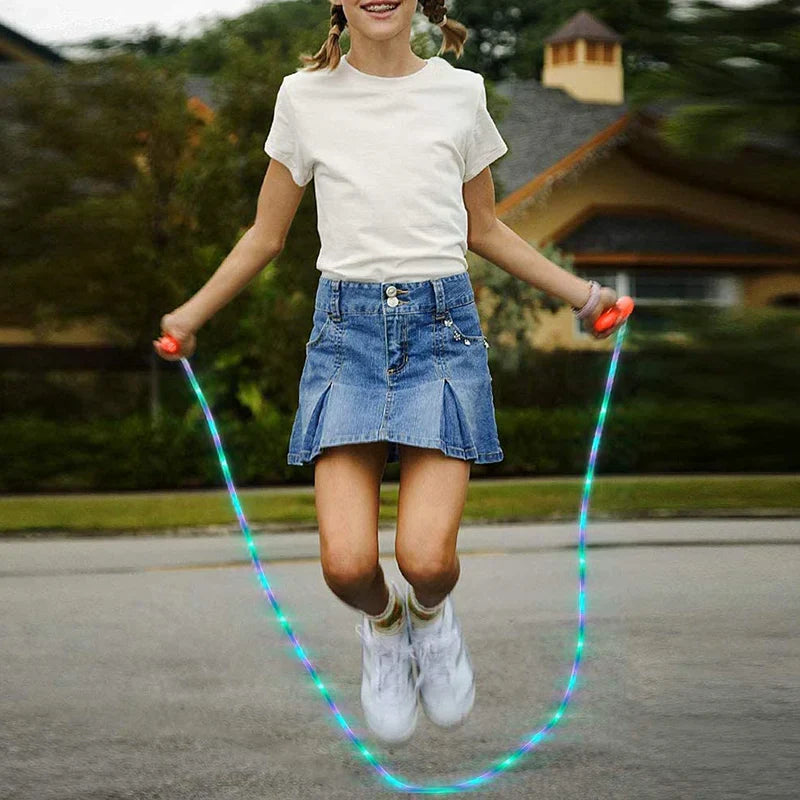 LED Luminous Jump Ropes Skipping Rope Cable for
