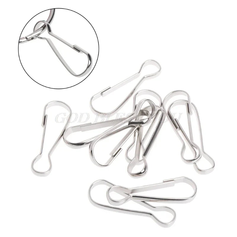 10 Pcs Parrots Birds Toys Accessories Hooks Stainless