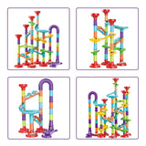 DIY Construction Marble Run Race Track Building Blocks