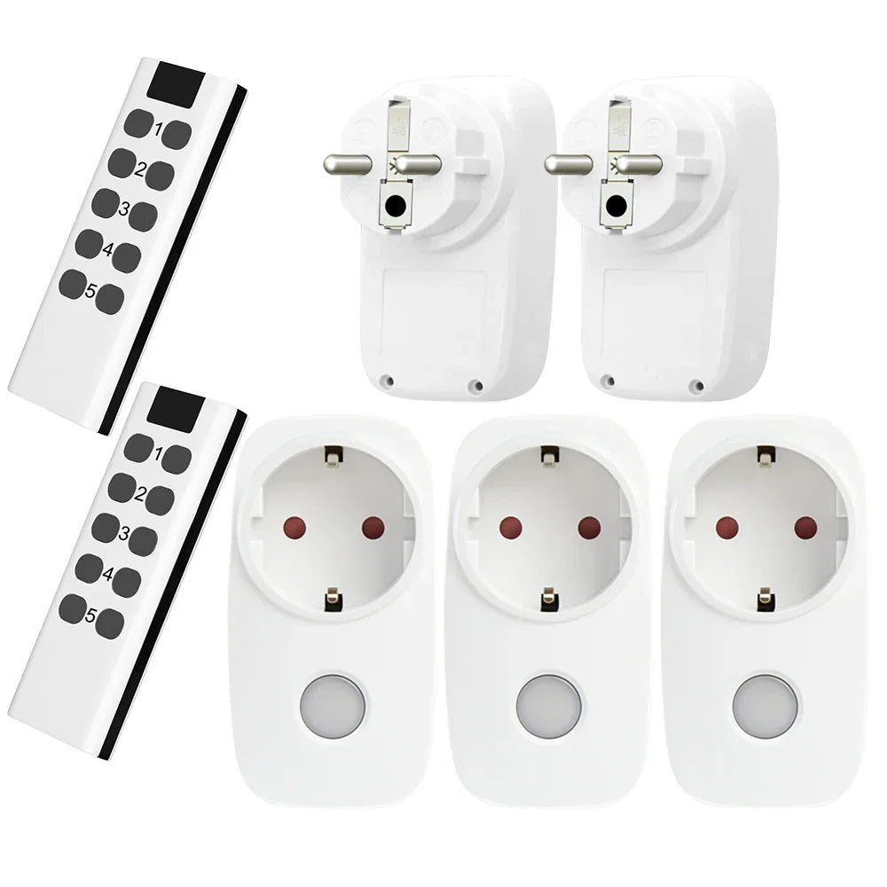 Smart Home EU French Socket Power Plug 433Mhz