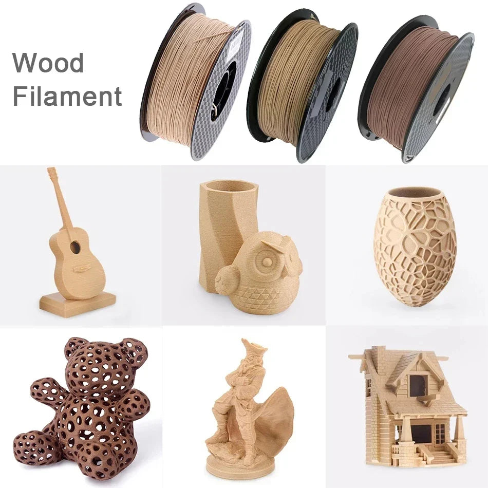 3d Printer Filament 250g/500g Wood PLA 1.75mm Light