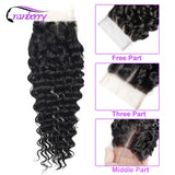 CRANBERRY Hair Deep Wave Human Hair Bundles With