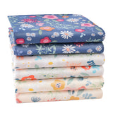 1 Set Women Printed Handkerchief Cotton Scarf For