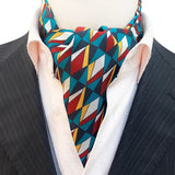 Men Vintage Polka Dot Wedding Formal Cravat Ascot