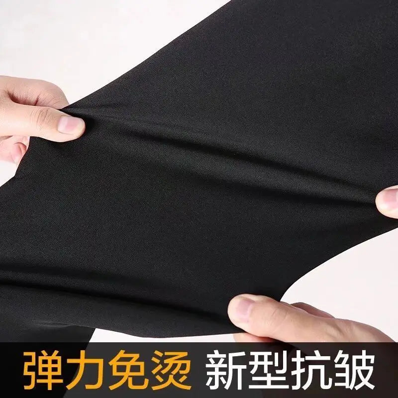 Stretch Suit Trousers for Men Office Pants Non-Ironing