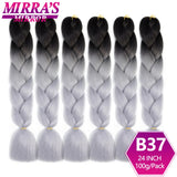 6 Bundle Braiding Hair 24 Inch Synthetic Jumbo