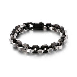 10MM Black S Gold Color Stainless Steel Checkered