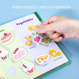 Montessori Quiet Book Repeated Paste Reading Children Toy