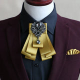 Handmade British Style New Diamond Bow Ties for
