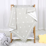 Baby Blanket 100%Cotton Plaid Knitted Newborn Girls Stroller