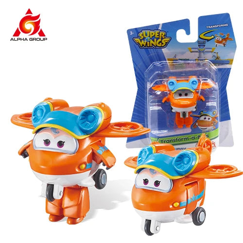 Super Wings S5 2" Mini Transforming Deformation Transform-a-Bots