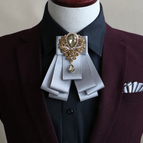 Handmade British Style New Diamond Bow Ties for
