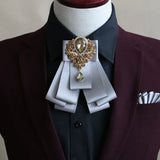 Handmade British Style New Diamond Bow Ties for