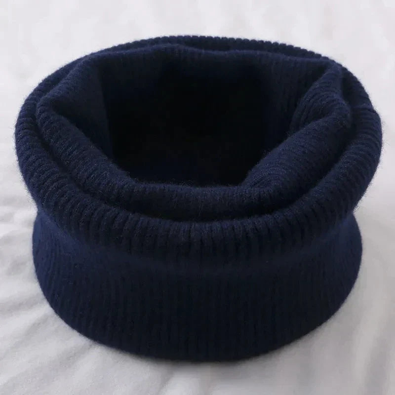 Korean Solid Color Cashmere Collar Pullove Warm Scarf