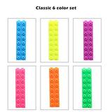 6pcs Mini Block Color Highlighter Pen Building Toy