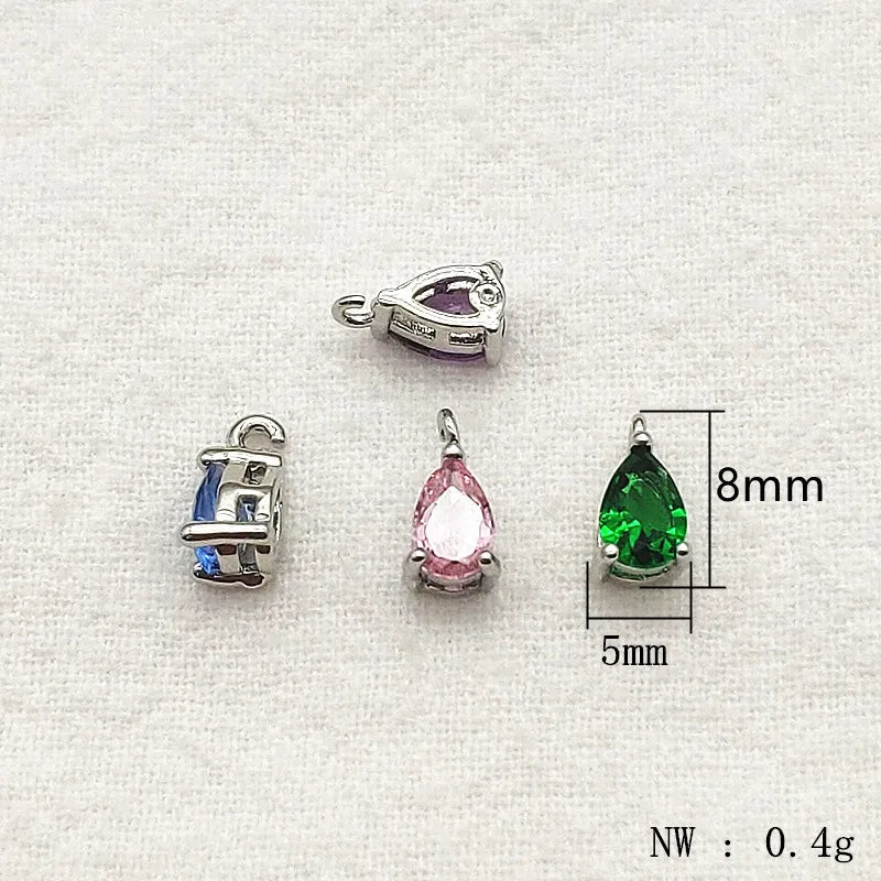 New Arrival! 8x5mm 100pcs Crystal Micro inlay Drop