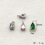 New Arrival! 8x5mm 100pcs Crystal Micro inlay Drop