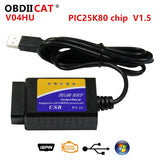 OBDIICAT V04HU ELM327 USB V1.5 Scan interface PIC18F25K80