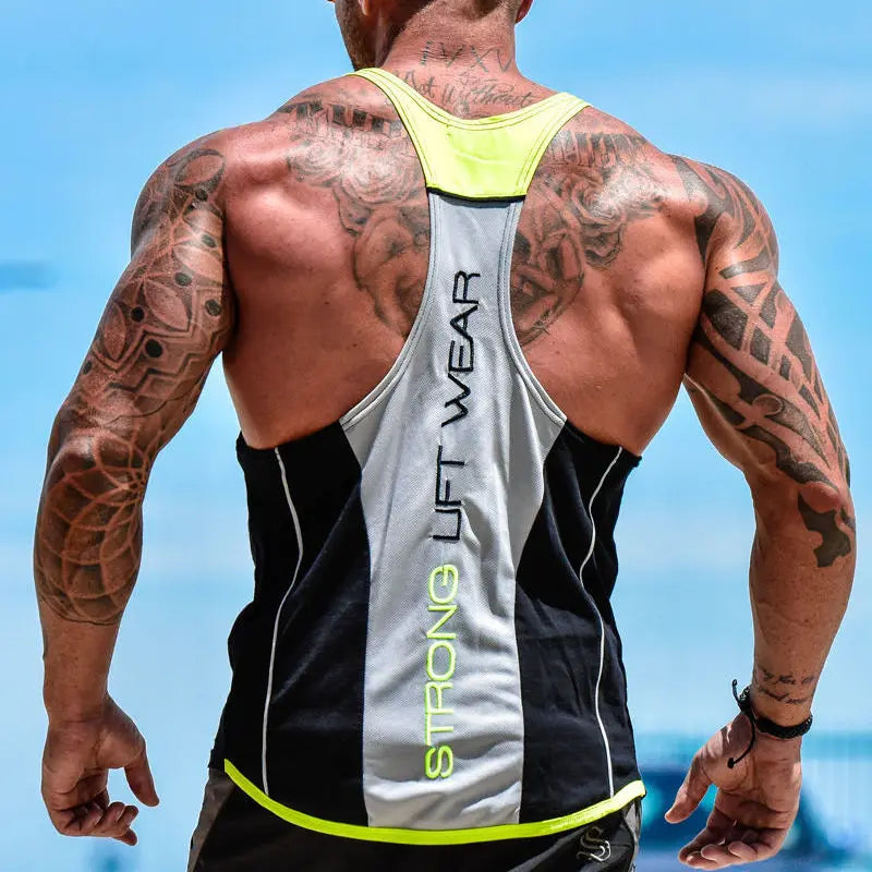 Bodybuilding Tank Tops Men Gym Workout Fitness sleeveless