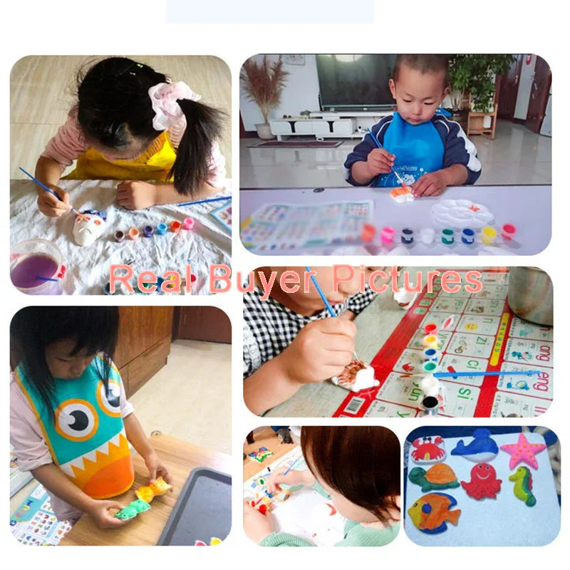 Children Plaster Painting Developmental Toys DIY Colorful Graffiti