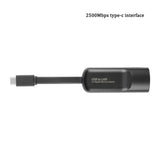 2500Mbps USB C 2.5G External Wired Network Card