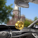 Car Ornament Pendant Metal Wheel Hub Flywheel Hanging