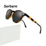 Ultem Vintage Round Clip On Sunglasses UV400 Magnetic