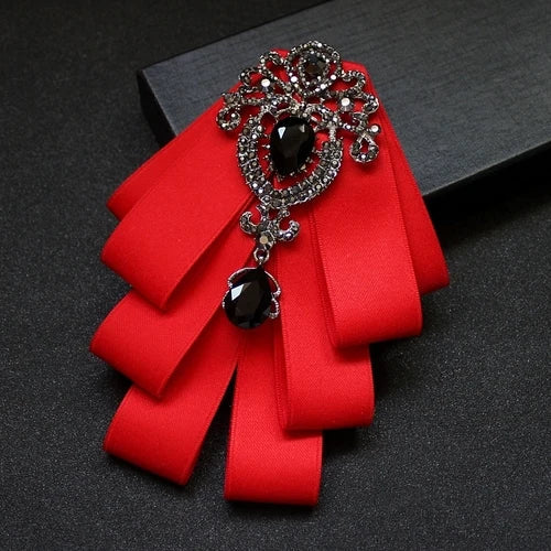 High Quality Korean Fashion New Crystal Bow Tie
