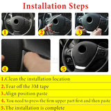 Car Carbon Fiber Interior Steering Wheel Decorative Frame
