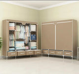 Non-Woven Fabrics Wardrobe Coffee Fabric Closet Portable Folding