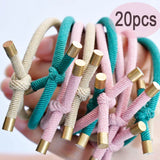 20pcpack Women Elastic Hair Rubber Bands Stylish Girls