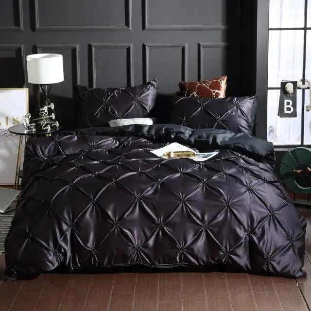 Silk Washed Bedding set Luxury Duvet Cover Double