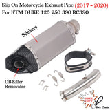 Slip on 51mm Motorcycle Exhaust System Muffler Escape
