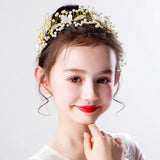 New Silver Color Gold Handmade Headbands Pearls Crystal