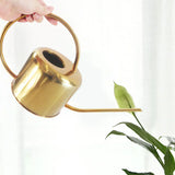 1300ml Watering Can Gold Color Stainless Steel Pot