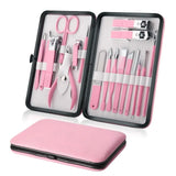 Professional 18 PCS Manicure Set Kit Pedicure Scissor