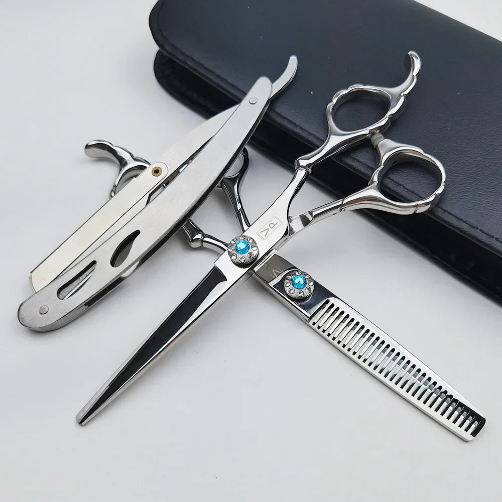 6.0 inch 17cm Professional hairdressing scissors Straight Shears