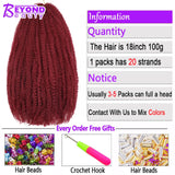 18inch Synthetic Afro Kinky Marley Braids Hair Soft