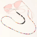 Bohemian Colored Mask Strap Beaded Glasses Chains Women