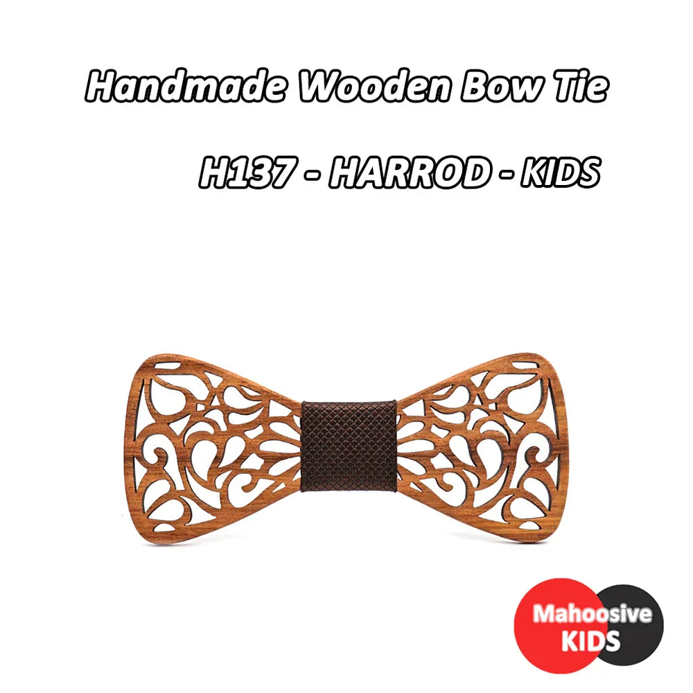 Mahoosive New Floral Wood Bow Ties for Men