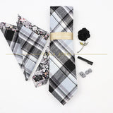 5 PCS Luxury Cotton Patchwork 7cm Tie Set