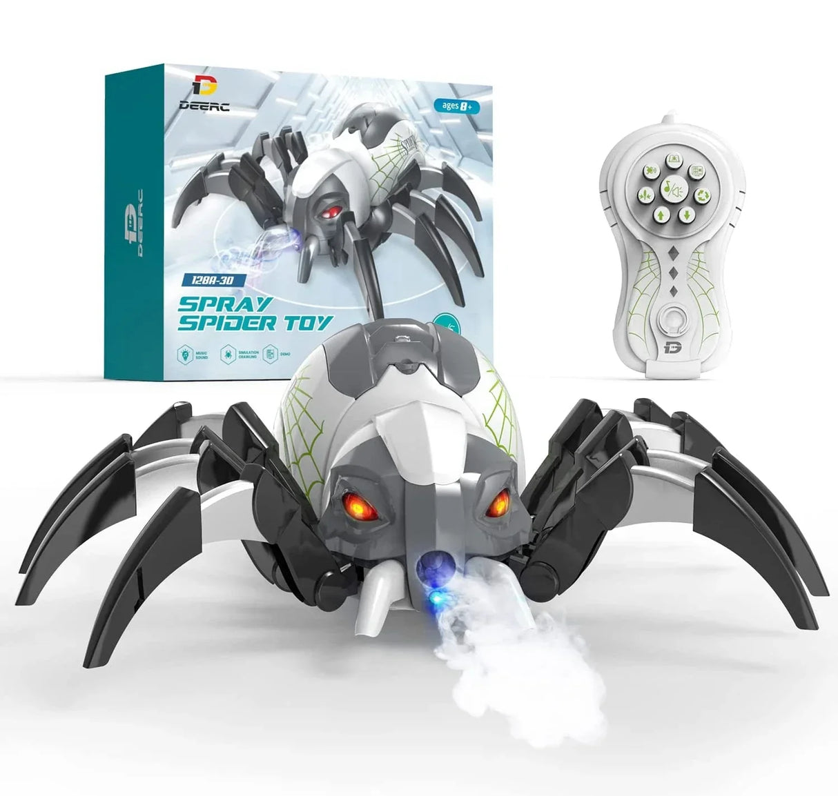 Simulation Electric Remote Control Spray Spider Light Music