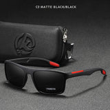 KDEAM Rectangular Ultra Light TR90 Sunglasses Men Polarized
