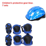 7Pcs/set Kids Boy Girl Safety Helmet Knee Elbow