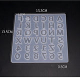With Holes Alphabet & Number Resin Mould Letter