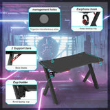 Gaming Desk PC Computer Gamer Desk Ergonomic Workstation
