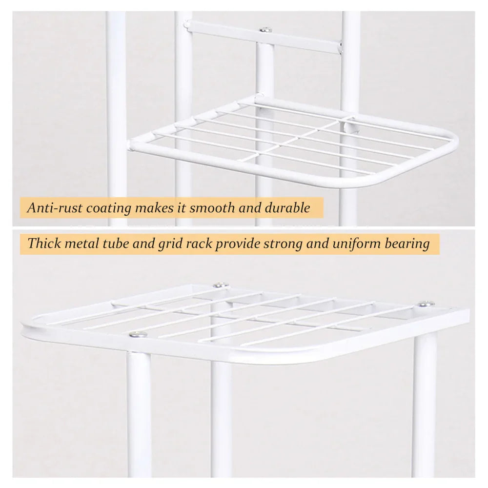 4-Tier Metal Plant Stand Flower Pot Stand Flower