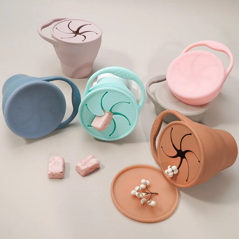 BPA Free Kids Silicone Food Storage Box Solid